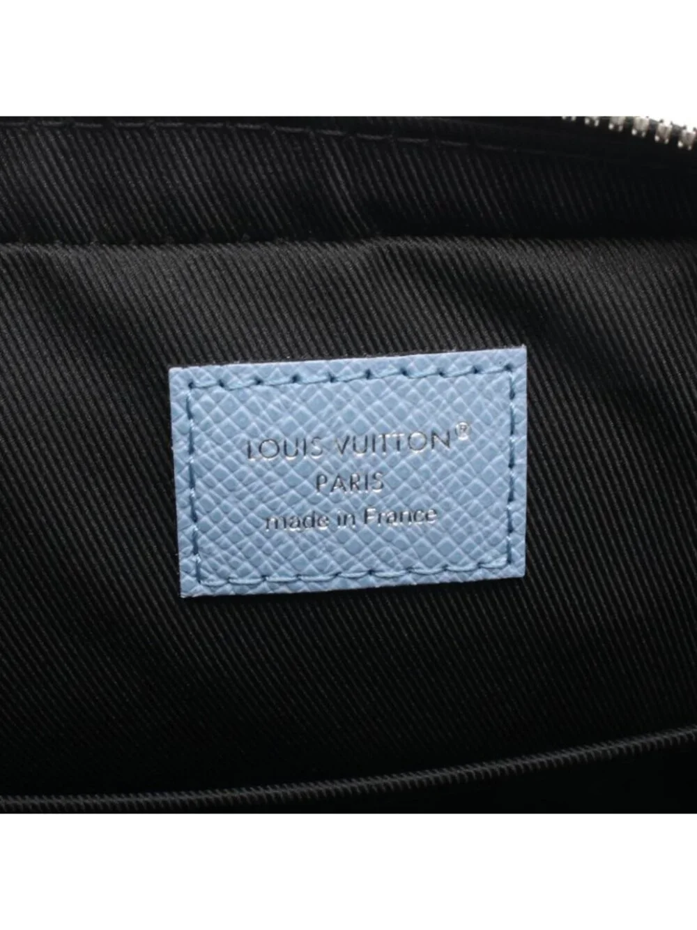 Louis Vuitton Shoulder Bag Trio Messenger Taigarama Sky Blue Canvas Leather